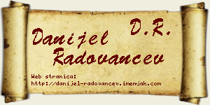 Danijel Radovančev vizit kartica
